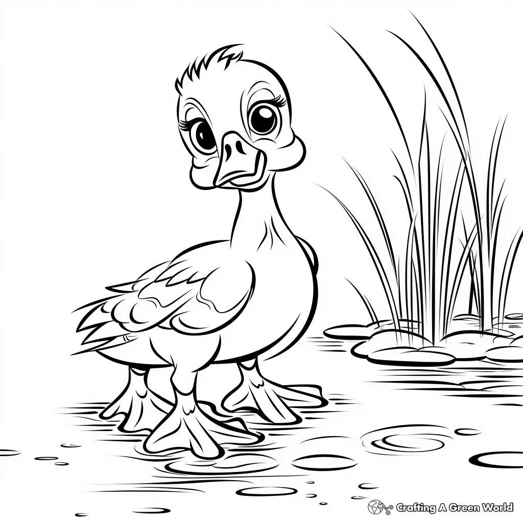 Wood duck coloring pages