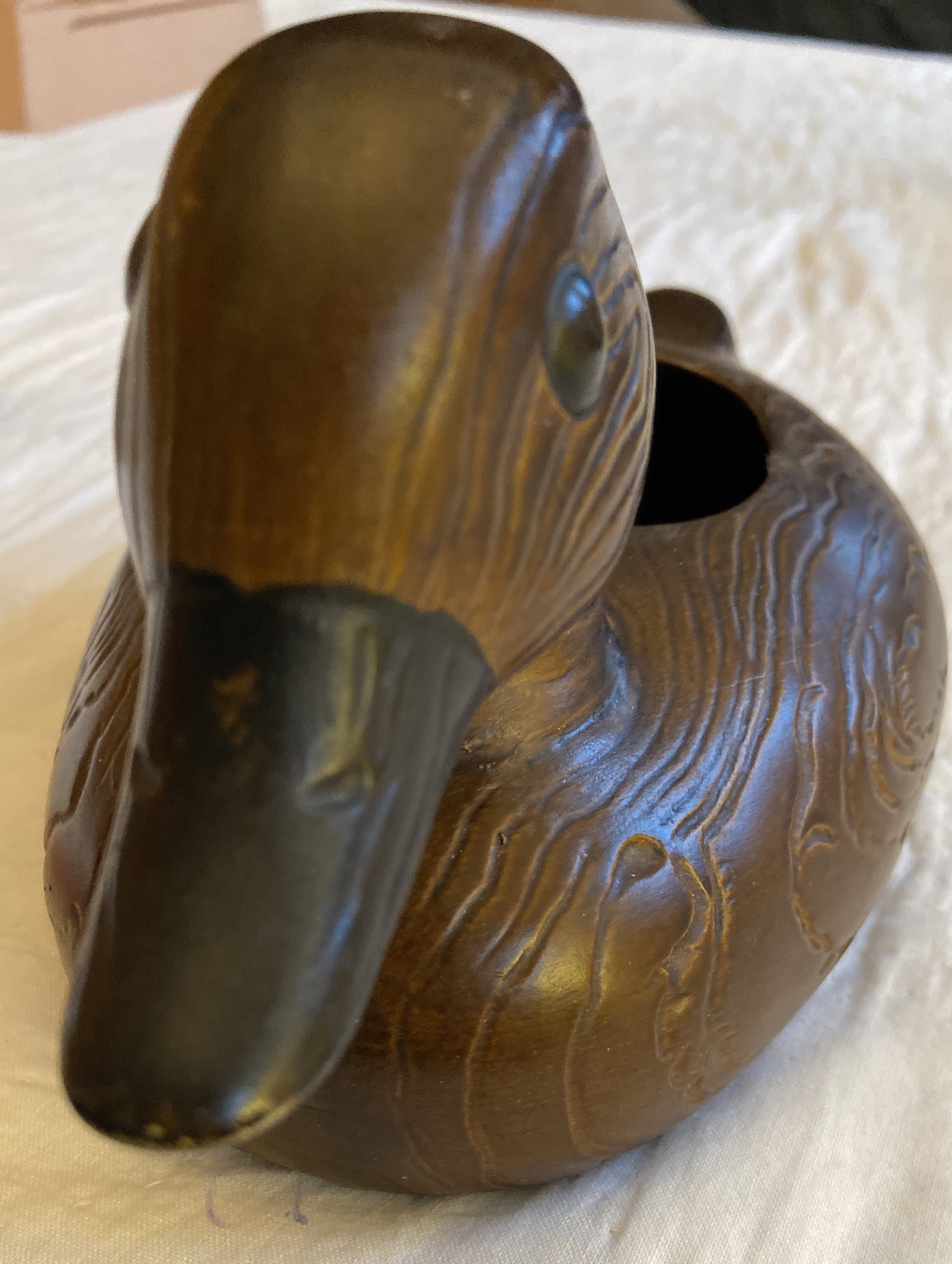 Wood duck planter
