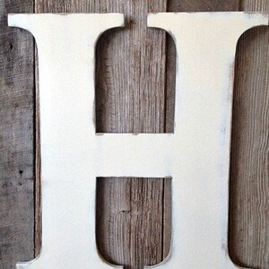 Distressed letter h