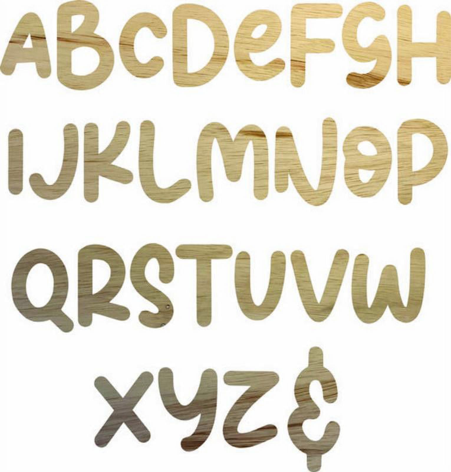 Wooden letter h blank craft paintable wall hanging wood alphabet letter shadow beamer