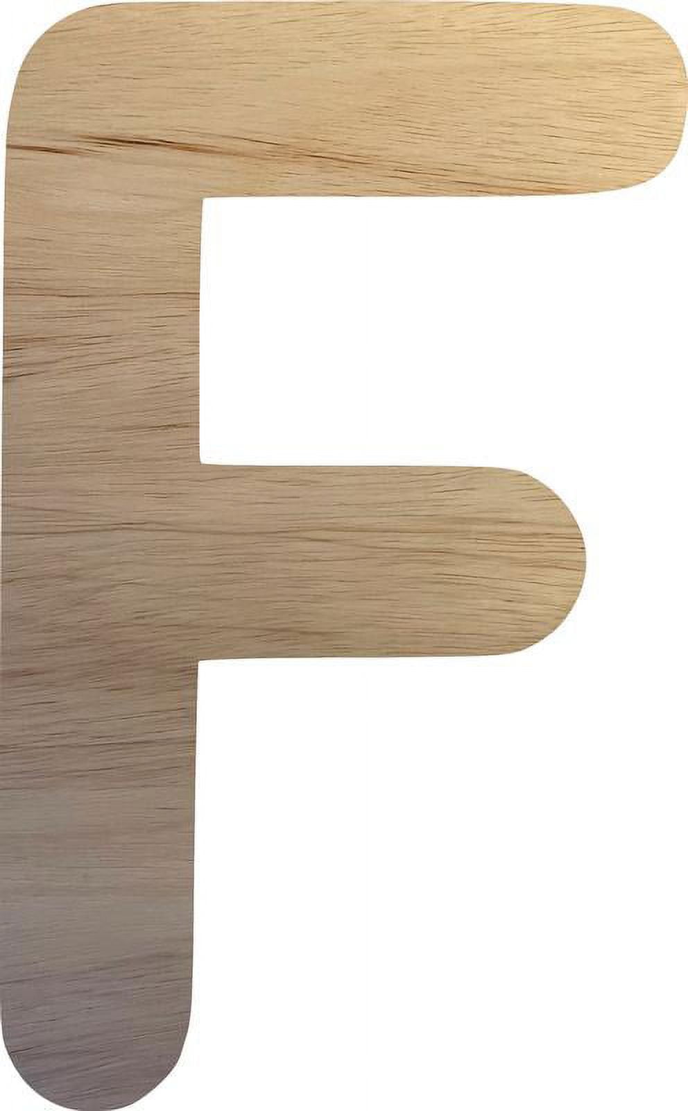Wooden letter h blank craft paintable wall hanging wood alphabet letter shadow beamer