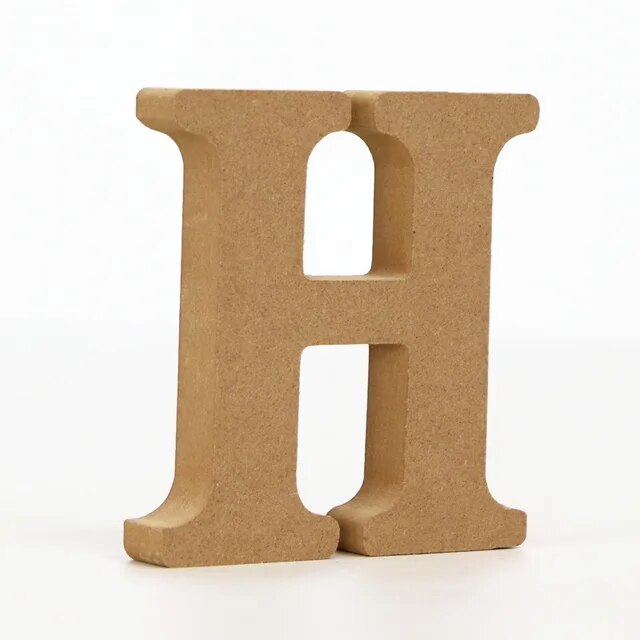 Kraft wood decoration ornaments home decoration letters wood letters decoration