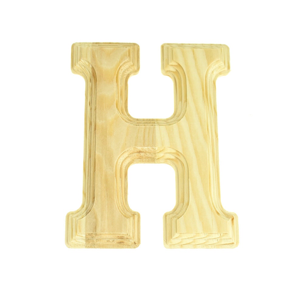 Wooden letter h