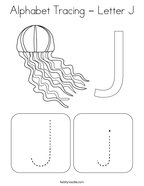 Letter j coloring pages