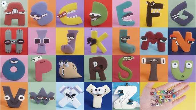 Asr wooden alphabet lore a to j