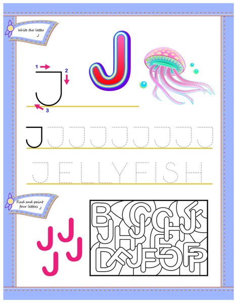 Thousand children letter j royalty