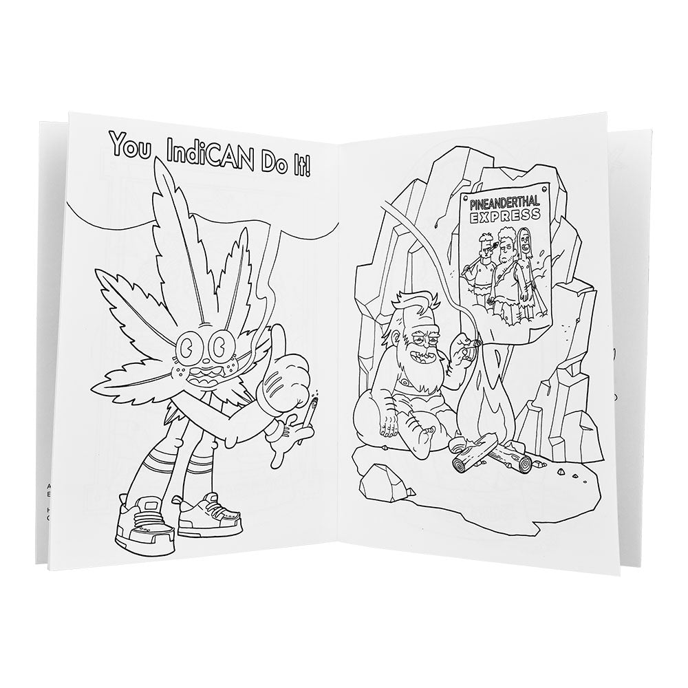 Wood rocket high af adult coloring book x