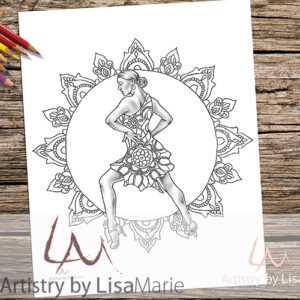 Printable coloring pages women â page â artistry by lisa marie