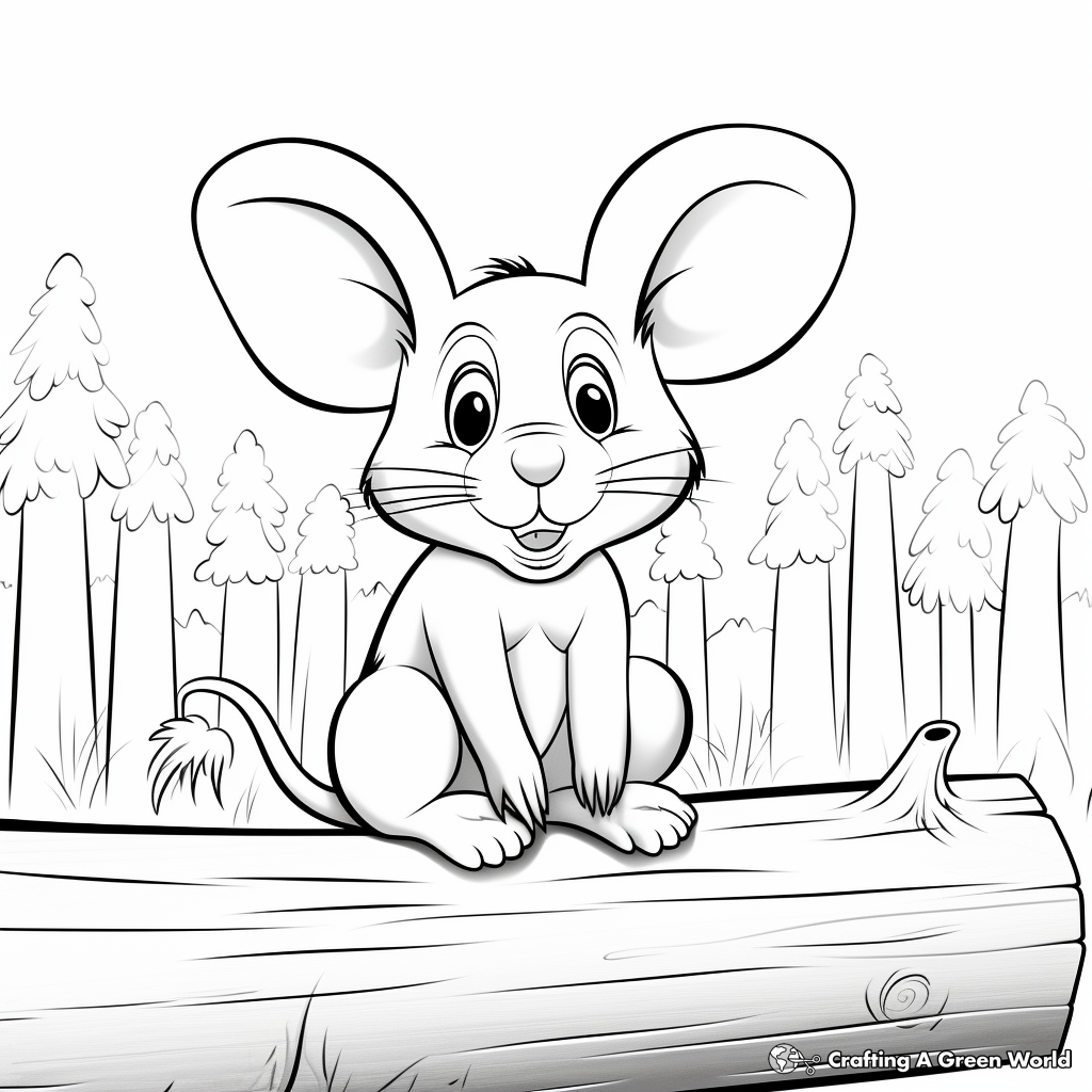 Mouse coloring pages