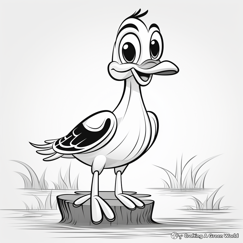 Wood duck coloring pages