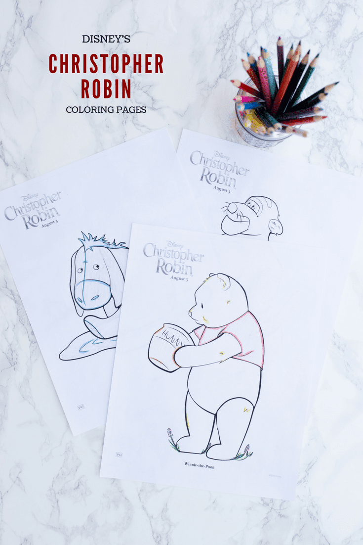 Christopher robin coloring pages