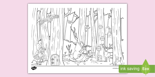 Woodland animal louring pages teacher made
