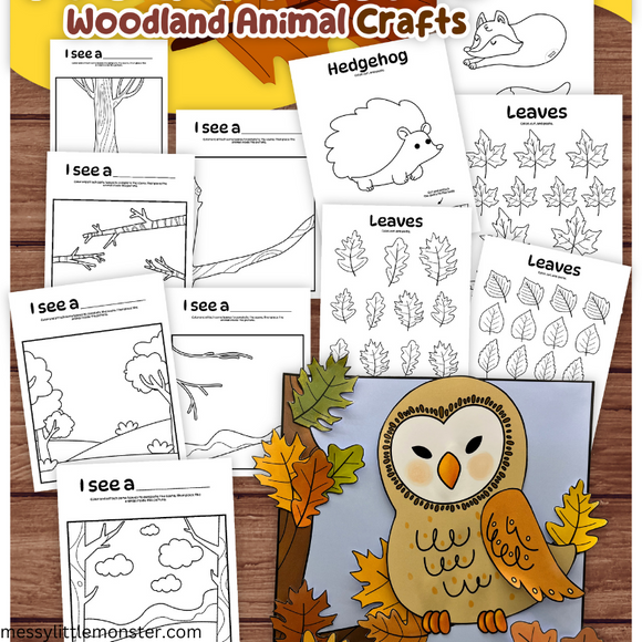 Woodland coloring pages