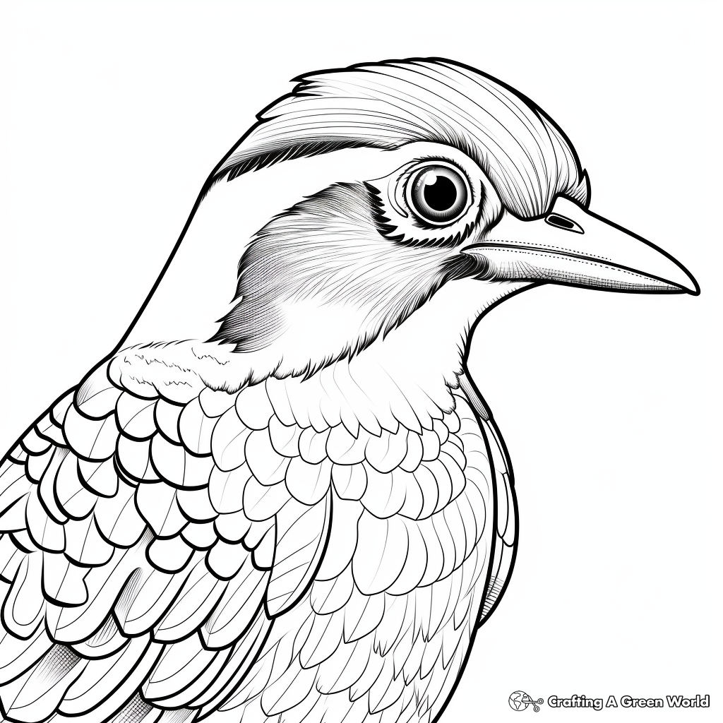 Woodpecker coloring pages