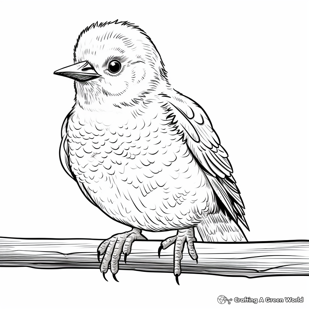Woodpecker coloring pages