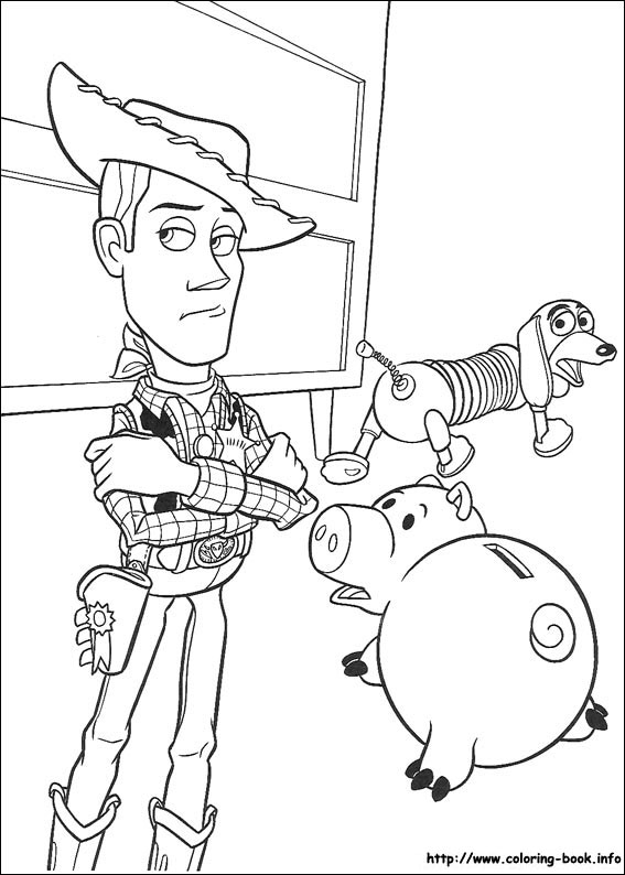 Toy story coloring picture