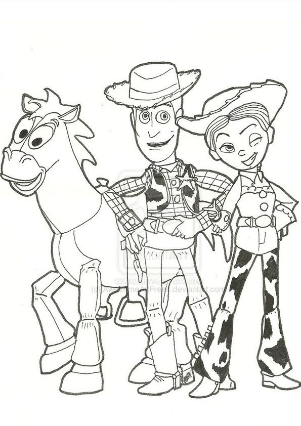 Prtable disney toy story colorg pages woody bullseye toy story colorg pages disney colorg pages cartoon colorg pages