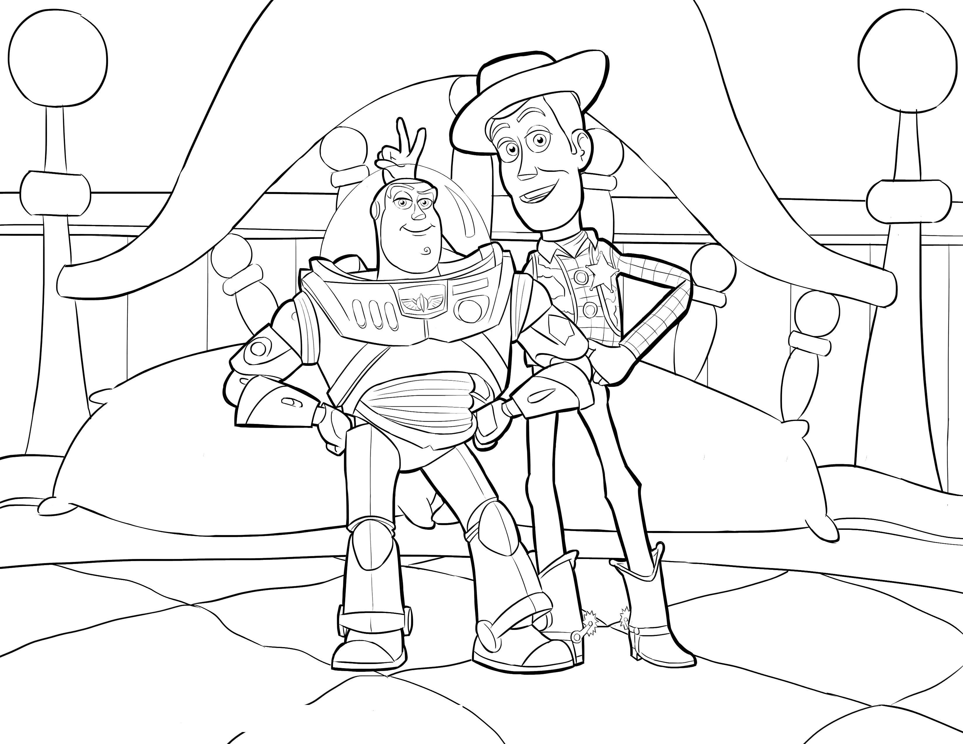 Woody coloring pages