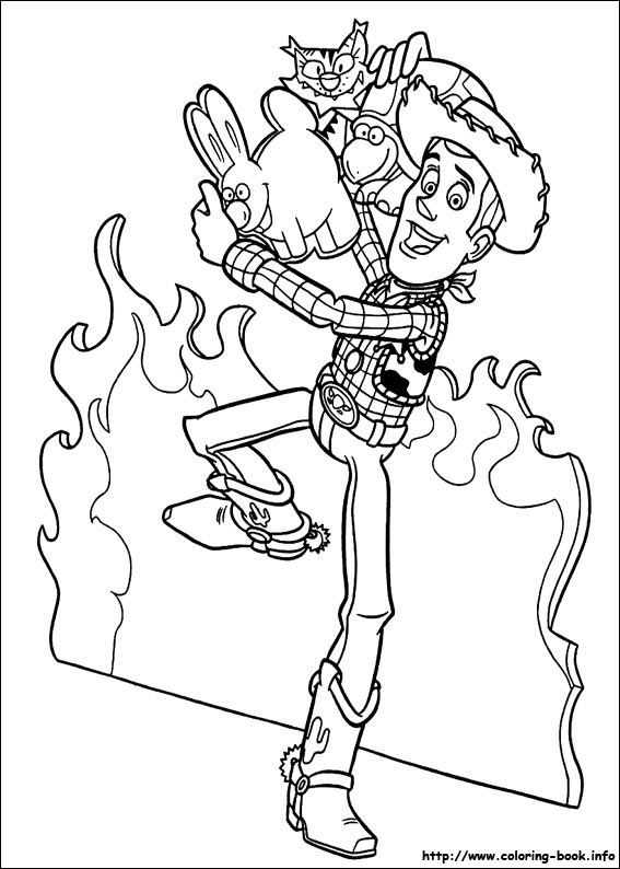 Toy story coloring picture