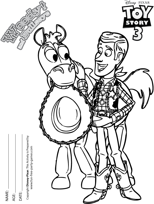 Toy story animation movies â free printable coloring pages