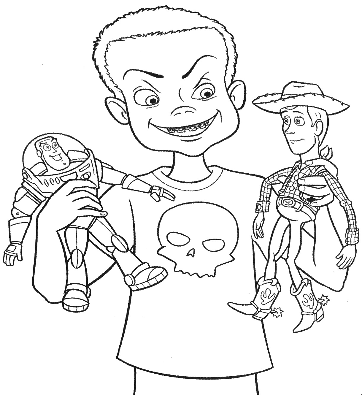 Woody coloring pages