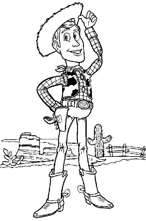 Woody coloring pages