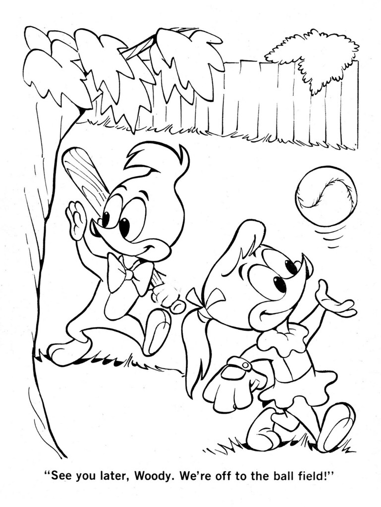 Woody woodpecker coloring book