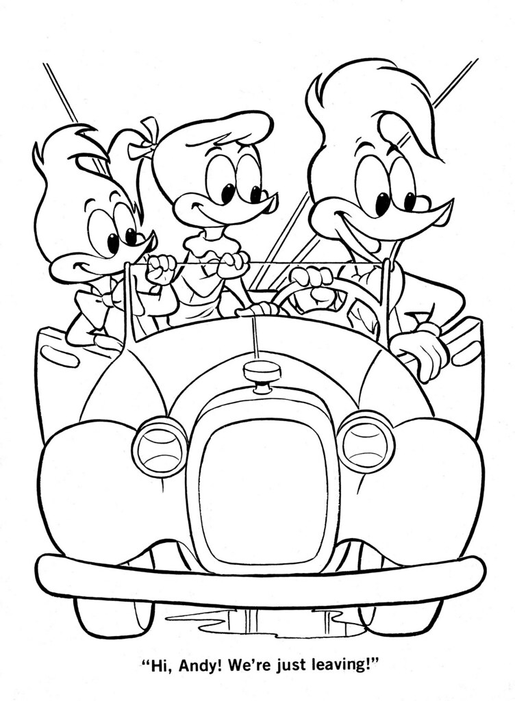 Woody woodpecker coloring book