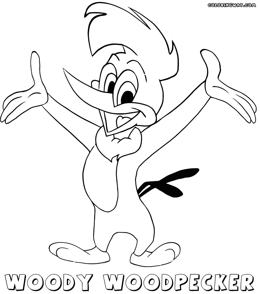 Woody woodpecker coloring pages coloring pages to download and print