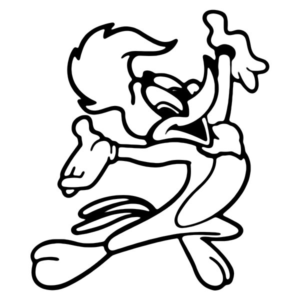 Woody wood pecker sticker