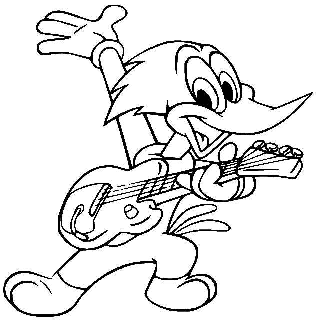 Woody woodpecker coloring pages