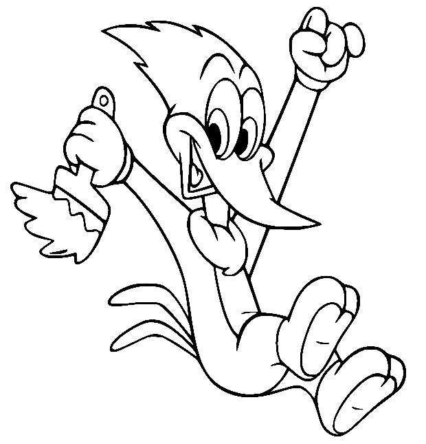 Woody woodpecker coloring pages printable for free download