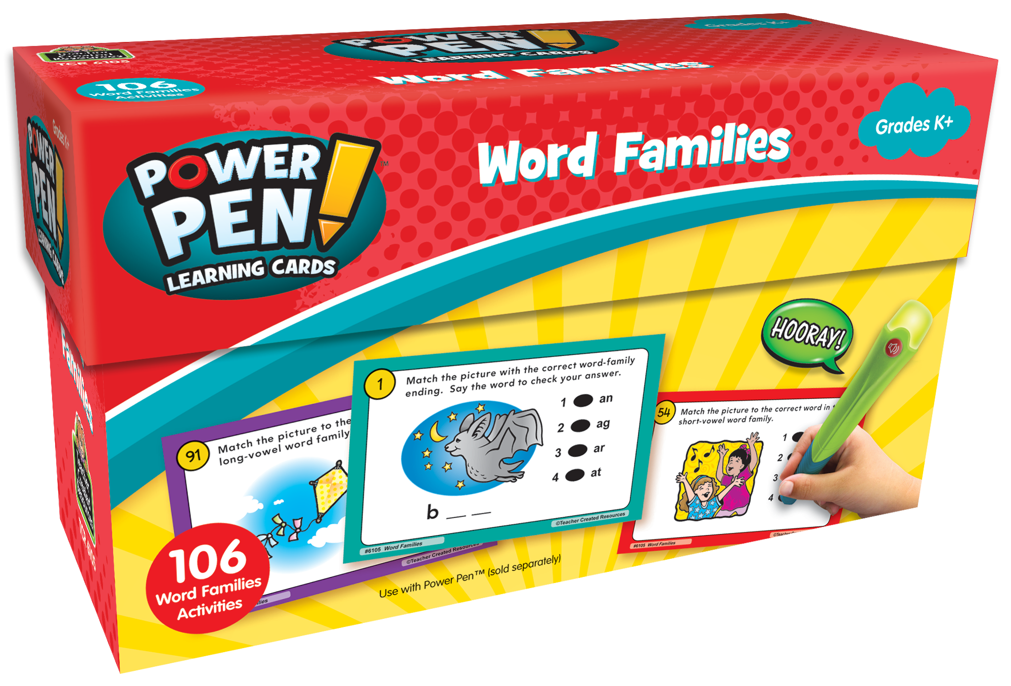 Power pen learning cards word families