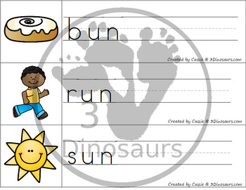 Cvc word family coloring pages with vocab cards by dinosaurs tpt