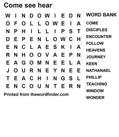 John word search coloring page free printable coloring pages