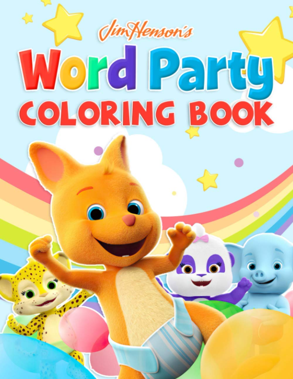 Word party coloring book a cool coloring book to relax and refresh with various illustrations of word party by berrie bubblegum