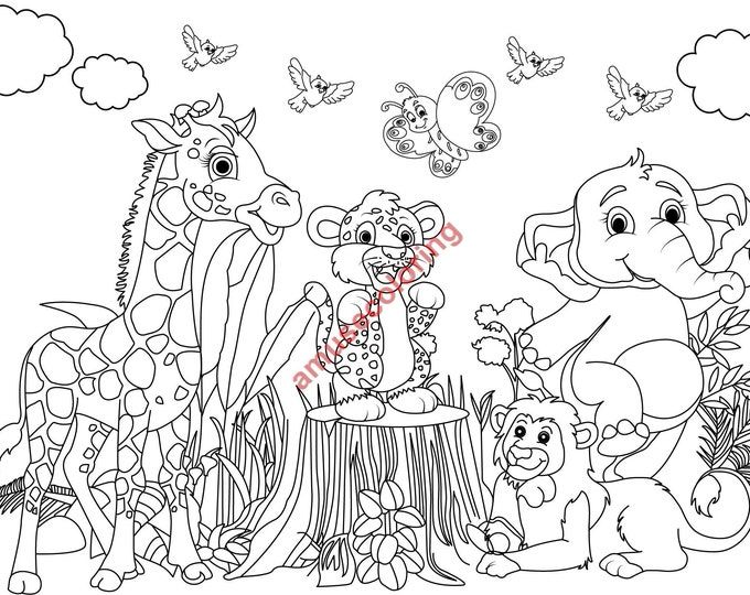 Word party coloring pages