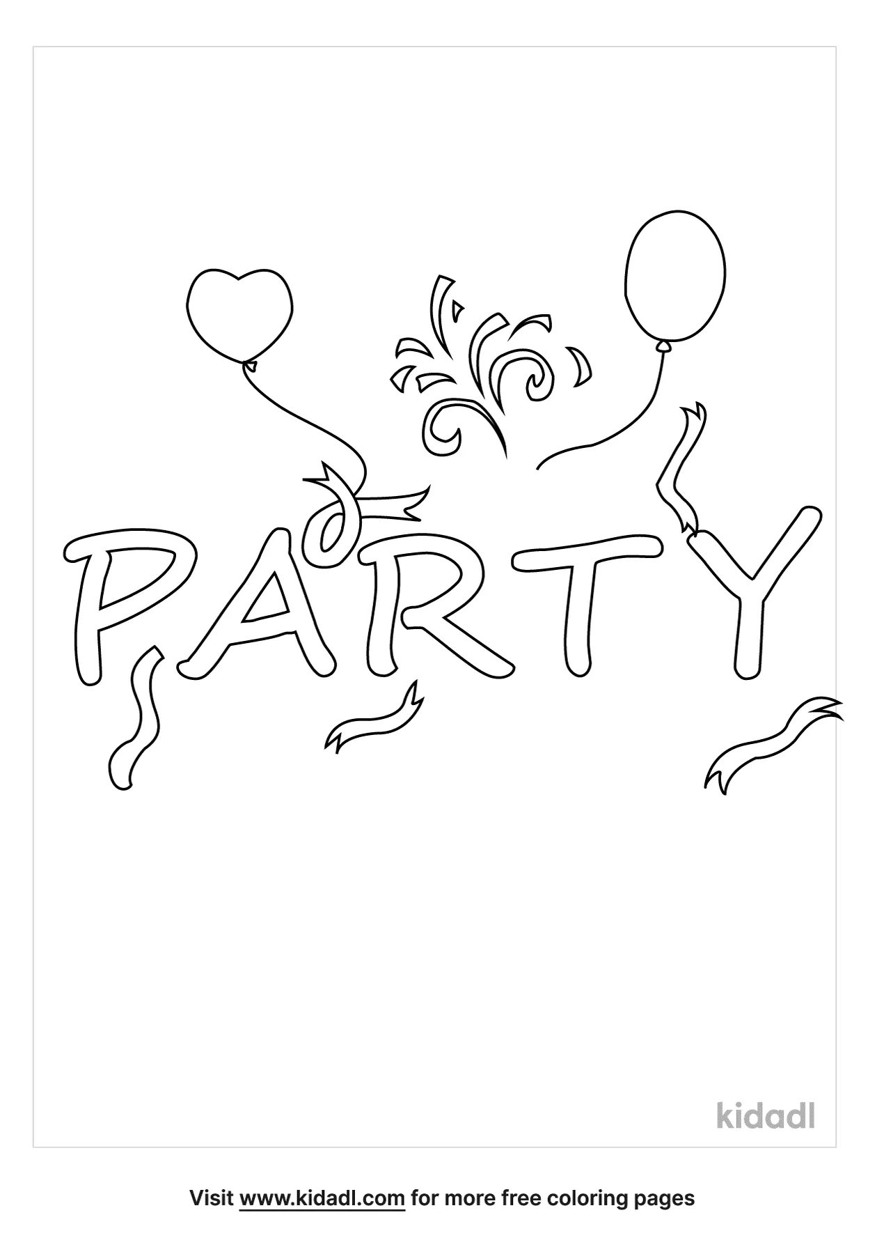 Free word party coloring page coloring page printables