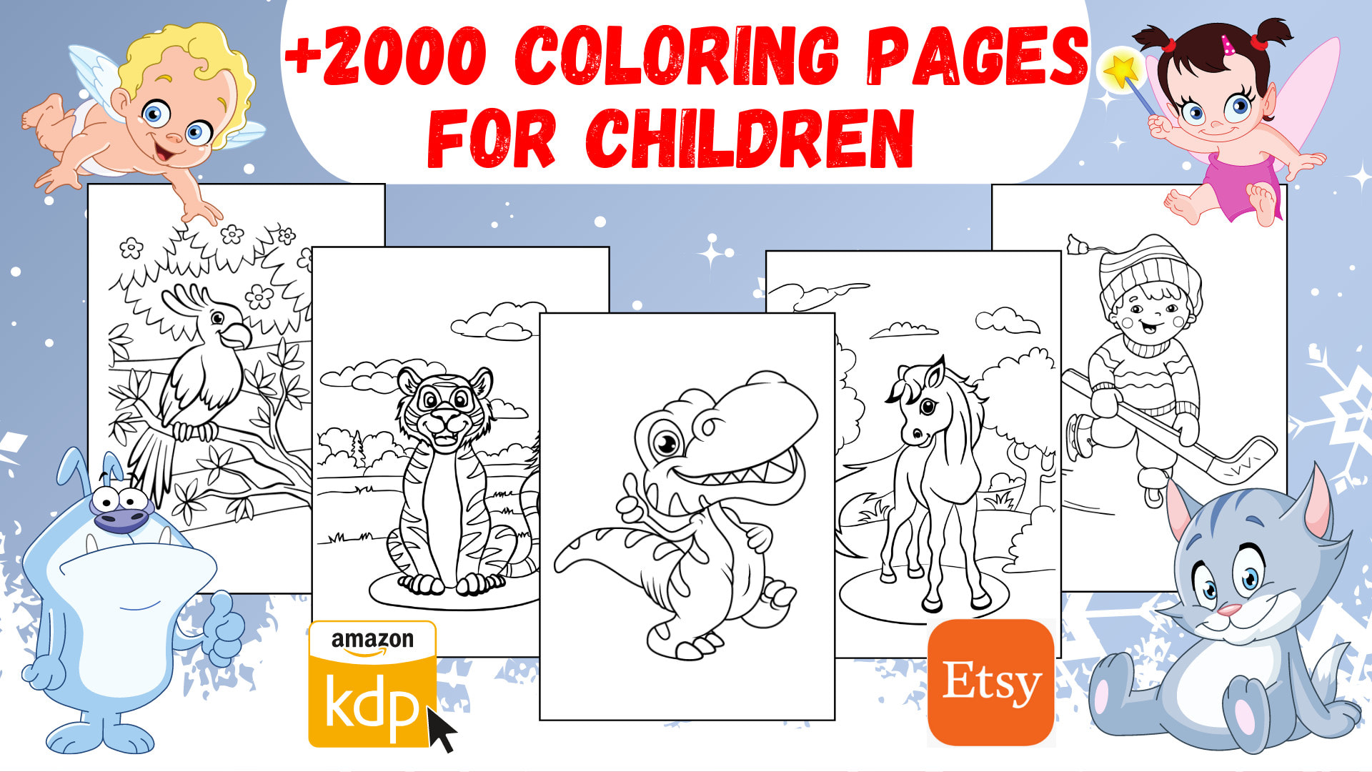Give children coloring pages by medab