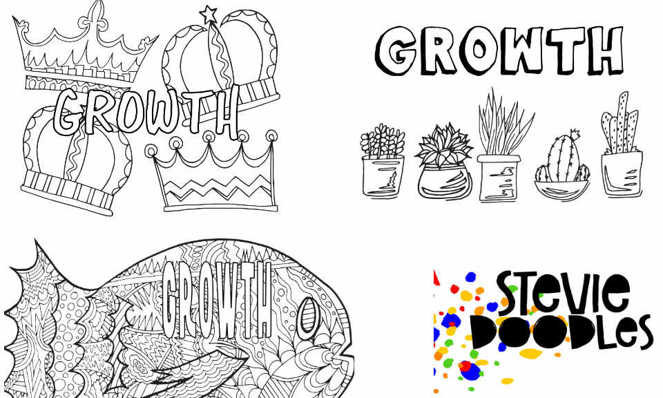 Growth free printable coloring pages â stevie doodles