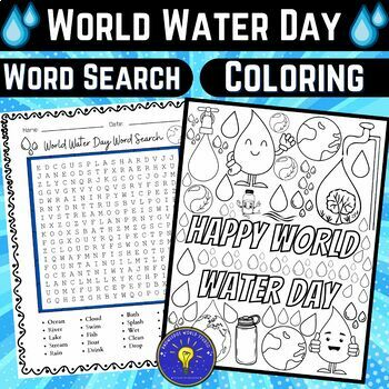 World water day fun activities word search