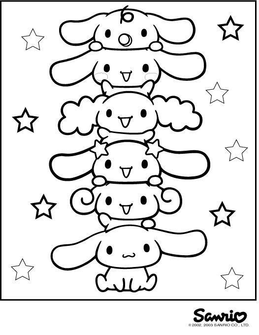 Cinnamoroll coloring pages