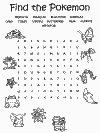 Pokemon games word search