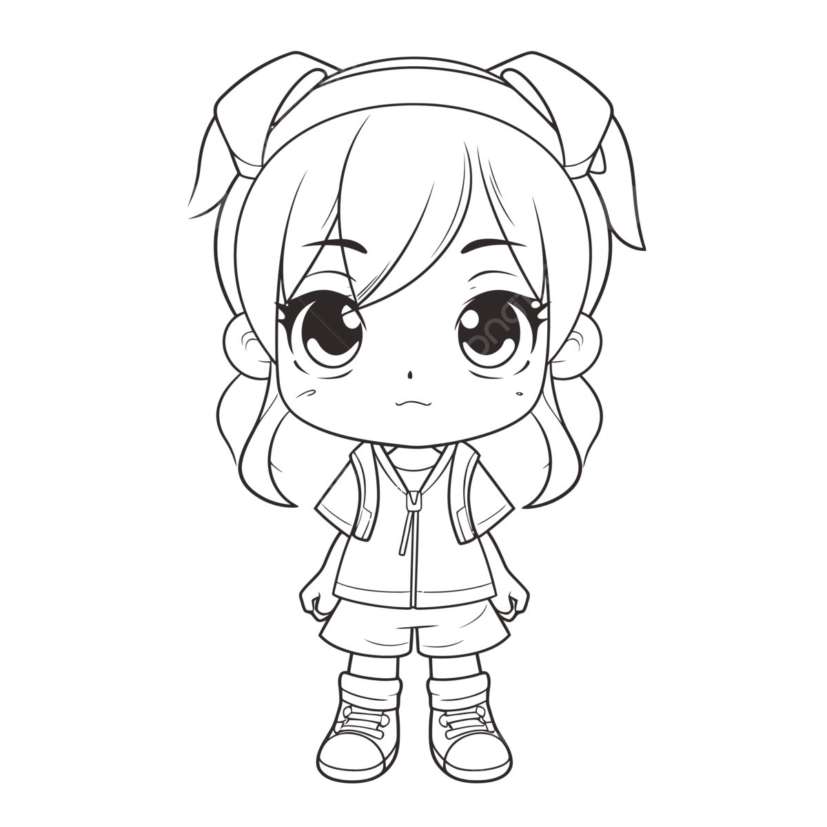 Anime girl coloring page outline sketch drawing vector anime drawing wing drawing girl drawing png and vector with transparent background for free download