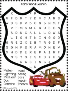 Free printable disney word searches for kids