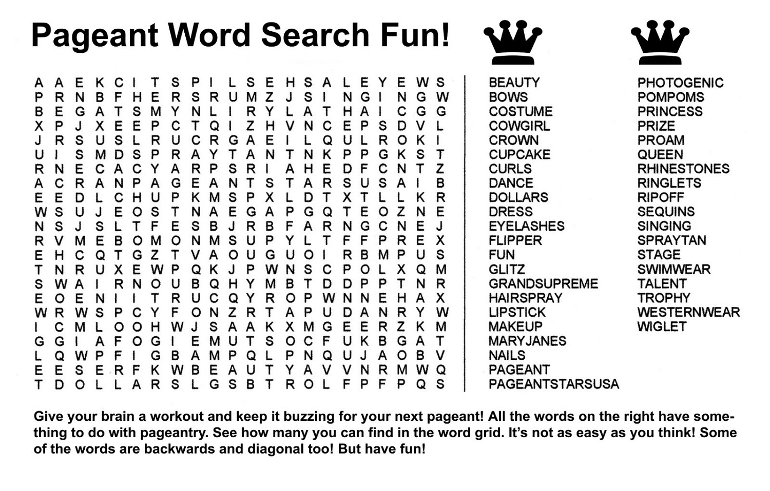 Word search games for adults and teens