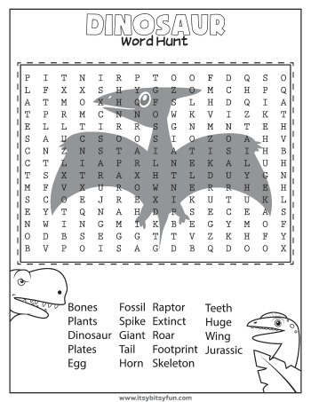Dinosaur activities