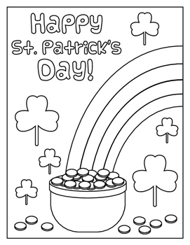 St patricks day word search and coloring page by mommy evolution