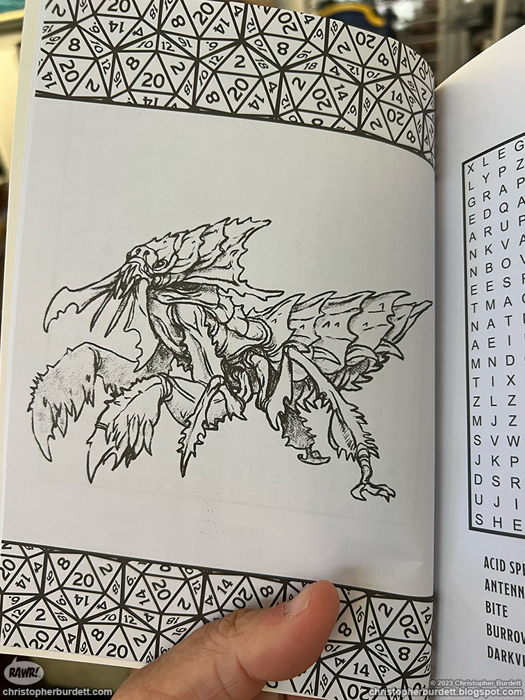 The doodles designs and art of christopher burdett dungeons dragons word search and coloring book