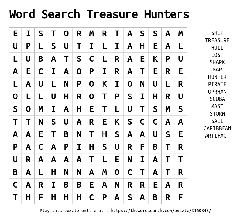 Download word search on word search treasure hunters
